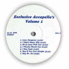 Exclusive Accapella's - Volume 1 - White