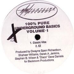 Backroom Productions - 100% Pure Underground Basic Vol 1 - Flatline Records