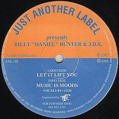Billy Daniel Bunter - Let It Lift You - Just Another Label