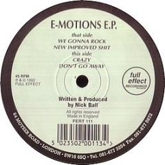 Nick Ball - E-Motions EP - Full Effect
