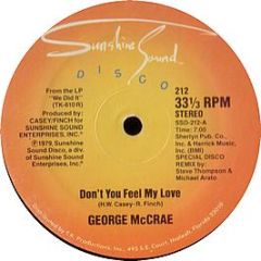 George Mcrae - Don't You Feel My Love - Sunshine Sound Disco