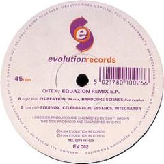 Q-Tex - Equazion Remix E.P. - Evolution Records