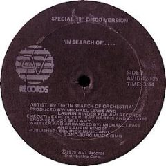 In Search Of Orchestra - In Search Of - Avi Records