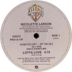 Nicolette Larson - Lotta Love - Warner Bros