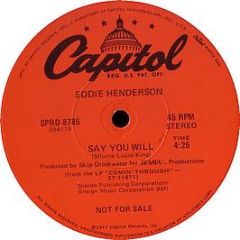 Sun / Eddie Henderson - Dance / Say You Will - Capitol