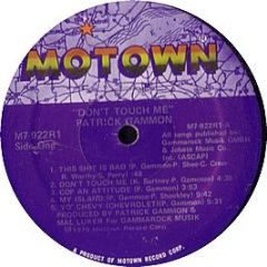 Patrick Gammon - Don't Touch Me - Motown