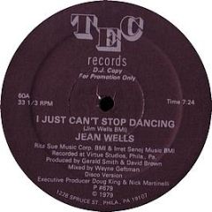 Jean Wells - I Just Can't Stop Dancing - Tec Records