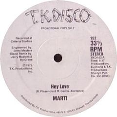 Marti - Hey Love - T K Disco