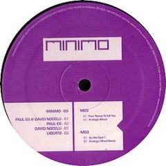 Paul Eg & David Nocelli / Paul Eg - Four Notes To Kill You / Analogic Mood - Minimo