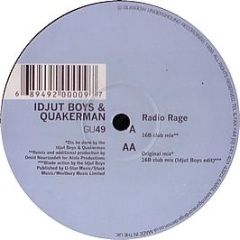 Idjut Boys & Quakerman - Radio Rage - Glasgow Underground