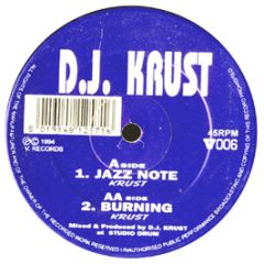 DJ Krust - Jazz Note / Burning - V Recordings