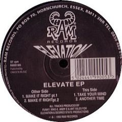 Elevation - Elevate EP - Ram Records