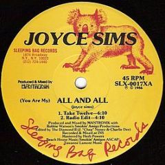 Joyce Sims - All And All - Sleeping Bag