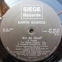 Earth Science - The Techno Wave - Siege Records