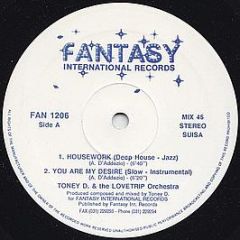 Toney D & The Lovetrip Orchestra - Housework - Fantasy International Records