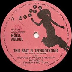 NöEll Abedul - This Beat Is Technotronic - Meeting Records