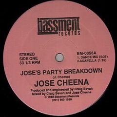 Jose Cheena - Jose's Party Breakdown - Bassment Records