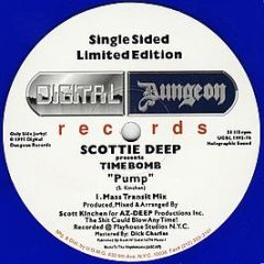 Scottie Deep Presents Time Bomb - Pump (Blue Vinyl) - Digital Dungeon Records