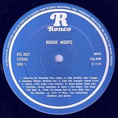 Various Artists - Boogie Nights - Ronco