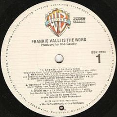 Frankie Valli - Is The Word - Warner Bros