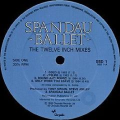 Spandau Ballet  - The Twelve Inch Mixes - Chrysalis