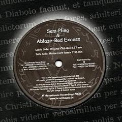 Rene Ablaze & Sam Pling - Bad Excess - Hexenhouse Records
