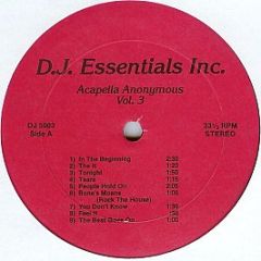 Acappella Anonymous - Volume 3 - DJ Essentials