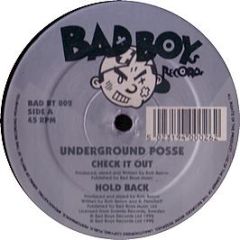 Underground Posse - Straight Up House EP - Bad Boy