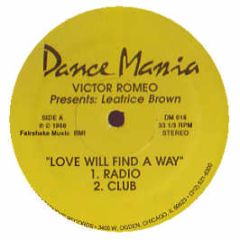 Victor Romeo - Love Will Find A Way / Acid Rain - Dance Mania