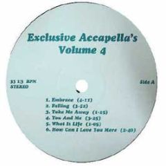 Exclusive Accapella's - Volume 4 - White