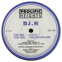 DJ H - Love Is - Prolific Heights