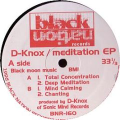 D-Knox - Meditation EP - Black Nation