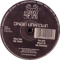 Origin Unknown - Valley Of The Shadows (31 Seconds) - Ram Records