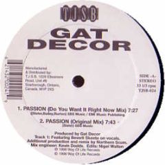 Gat Decor - Passion (Remix) / Deg Of Passion - Tjsb