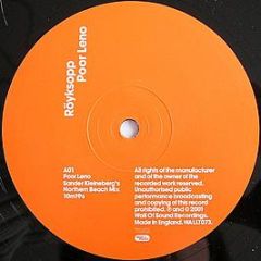 Royksopp - Poor Leno - Wall Of Sound