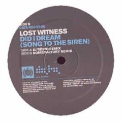 Lost Witness - Did I Dream (Song To The Siren)(Remixes) - Data