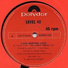 Level 42 - Love Meeting Love - Polydor