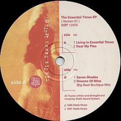Statik Sound System - The Essential Times EP (Version 01) - Cup Of Tea Records
