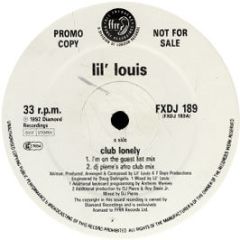 Lil Louis - Club Lonely - Ffrr