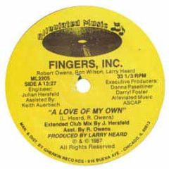 Fingers Inc. - A Love Of My Own - Alleviated