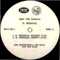 Jeru The Damaja - D. Original - Payday