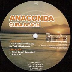 Anaconda - Cuba Beach - Sunshine Records (France)