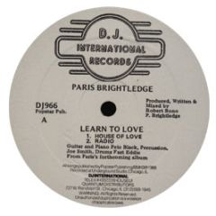 Paris Brightledge - Learn To Love - Westside Records, D.J. International Records