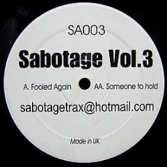 Sabotage Trax - Sabotage Vol.3 - Sabotage Trax