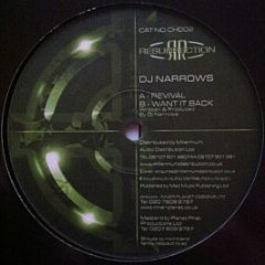 DJ Narrows - Want It Back - Resurrection