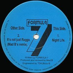 Formula 7 - It's Not Just Ragga (Remix) / Night Life - Quayside Records