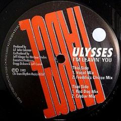 Ulysses - I'm Leavin' You - Large Records