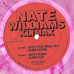 Nate Williams - Klimax (Pink Vinyl) - Sex Trax