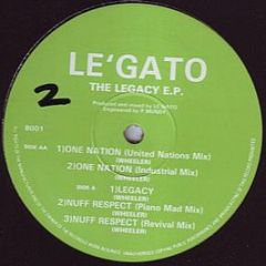 Le'Gato - The Legacy E.P. - Burning Records