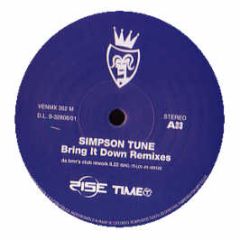 Simpson Tune (Boris Dlugosch) - Bring It Down (Remixes) - Vendetta